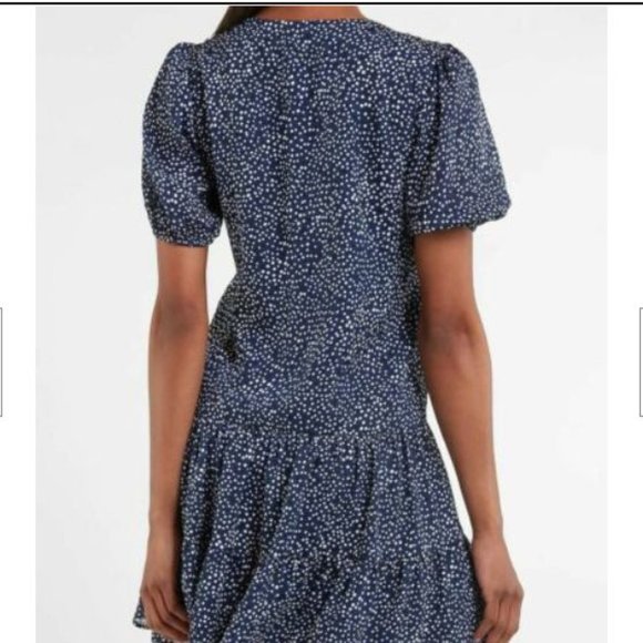 Express Tiered Trapeze Polka Dot Dress XL - 2XL - Picture 3 of 5